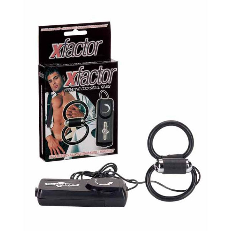 X-Factor Vibrating Cock and Ball Rings